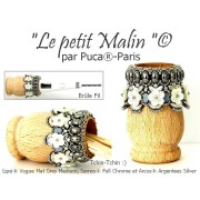 Perles en verre Lipsi® par Puca® 4x6 mm - Vogue Orange Peach Mat x10g