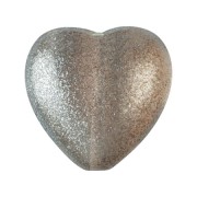 Perle coeur en verre 16x15 mm - Candy Light Mint x1|raw }}