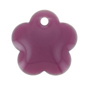 Sequins fleurs en métal et résine époxy 10 mm - Lilas x10