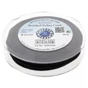 Fil de jade - Fil nylon tressé européen Griffin 2 mm - Black x20m