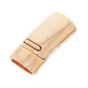 Fermoir aimanté pour cuir Regaliz doré rose x1