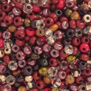 Preciosa Perles rocailles 8/0 3 mm - Mix Garnet x20g|raw }}
