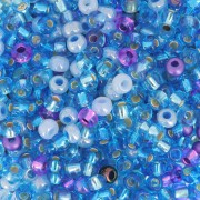 Preciosa Perles rocailles 8/0 3 mm - Mix Blue - Purple x20g|raw }}