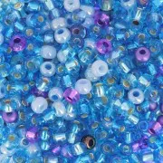 Preciosa Perles rocailles 8/0 3 mm - Mix Blue - Purple x20g