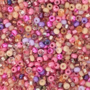 Preciosa Perles rocailles 11/0 2 mm - Mix Rose - Nude x20g