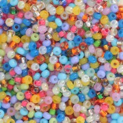 Preciosa Perles rocailles 11/0 2 mm - Mix Multi-Bleu - Multicolore x20g|raw }}