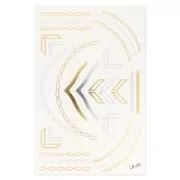 Planche tatouages temporaires - Chaînes - Modèle 4 x1