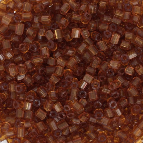 Preciosa Perles rocailles Two Cuts 11/0 2 mm - Opaque brown x20g