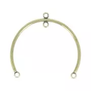Intercalaire 4 anneaux 37x30 mm bronze x1