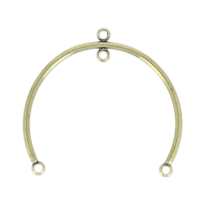 Intercalaire 4 anneaux 37x30 mm bronze x1