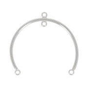 Intercalaire 4 anneaux 37x30 mm rhodié x1