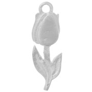 Breloque fleur tulipe 20x7 mm - Argent 925 x1|raw }}