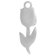 Breloque fleur tulipe 20x7 mm - Argent 925 x1