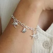 Breloque étoile de mer 17x15 mm - Argent 925 x1