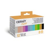 Assortiment de 12 couleurs de Pâte Cernit Pastel x1|raw }}