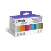 Assortiment de 12 couleurs de Pâte Cernit Effects x1|raw }}