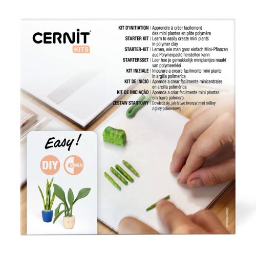 Kit de modelage Cernit - Mini plantes x1