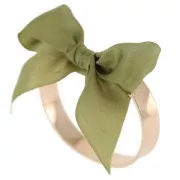 Bracelet jonc ovale 2 trous 16 cm doré x1