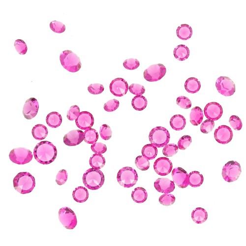 Pierres en vrac en cristal à résiner - Joblot PureCrystal - 1 à 6 mm - Fuchsia x10g