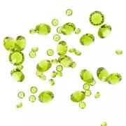 Pierres en vrac en cristal à résiner - Joblot PureCrystal - 1 à 6 mm - Olivine x10g