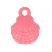 Breloque teintée coquillage 10x13 mm Framboise x1|raw }}