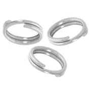 Anneaux doubles 5x0.5 mm - Acier inoxydable 304L x10