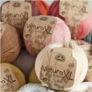 Coton Natura XL DMC - Pelote coton Vieux Rose (n°42) x 75m