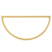 Anneau de montage et tissage demi-lune 30x15 mm - Acier inoxydable 304L Doré x1|raw }}