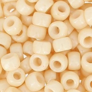 Rocailles Matubo 7/0 - 3.5 mm Opaque Beige Ceramic Look x10g