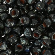 Rocailles Matubo 7/0 - 3.5 mm Jet Picasso x10g|raw }}