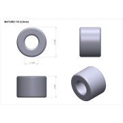 Rocailles Matubo 7/0 - 3.5 mm Opaque Grey x10g