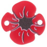 Intercalaire Coquelicot 16 mm en plexiglas - Rouge x1|raw }}