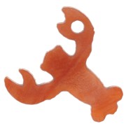 Breloque homard 16 mm en plexiglas - Marbré Orange x1|raw }}