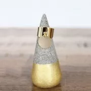 Bague large 1 anneau Doré à l'or fin x1