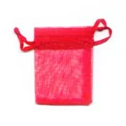 Sachets Organza 50x75 mm Rouge x20