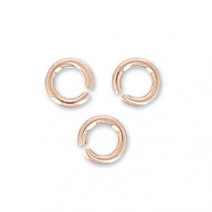 Anneaux ouverts 2.5x0.5 mm en Rose Gold filled (or laminé)  x50