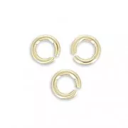 Anneaux ouverts 2.5x0.5 mm en Gold filled (or laminé)  x50