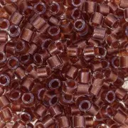 Miyuki Delica 8/0 DBL0915 - Sparkling Ginger Lined Crystal x8g