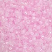Miyuki Delica 10/0 DBM0055 - Pink Lined Crystal AB x8g