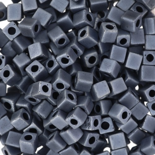 Cubes Miyuki 3 mm SB3-2001 - Gunmetal Mat x10g