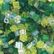 Mix Cubes Miyuki 3 mm SB3-MIX-05 - Ever Green x10g|raw }}
