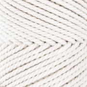 Bobine de cordon en coton pour macramé 2.5 mm - Ecru x50m