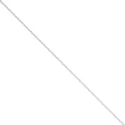 Chaîne fine pour Miyuki Delica 11/0 maille paloma 0.6 mm - Argenté x50cm