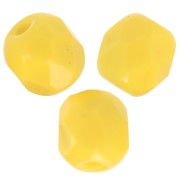 Facettes 4 mm - Opaque Yellow x50