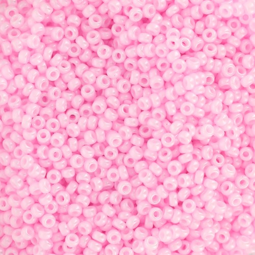 Rocaille Miyuki 15/0 428 - Dyed Opaque Bubblegum Pink Pearl Coat x8g