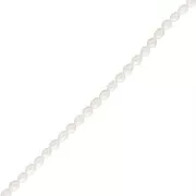 Perles d'eau douce grain de riz 5x4.5 mm - Grade AA - Blanc x36 cm