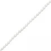 Perles d'eau douce grain de riz 7x6 mm - Grade AA - Blanc x35cm