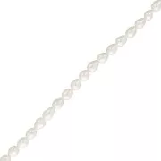 Perles d'eau douce grain de riz 7x6 mm - Grade AAA - Blanc x10