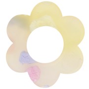 Pendentif fleur 18 mm en acétate - Terrazzo Translucide - Rose - Violet x1|raw }}