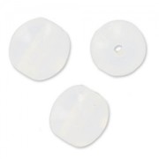 Perles en verre tchèque rondes  4 mm White Opal x50